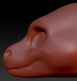 Feminine Leopard Gecko Head Base