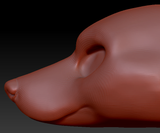 Feminine Doberman Head Base