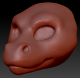 Gender Neutral Long-nosed Angel Dragon Head Base
