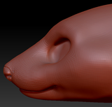 Feminine Weasel Head Base