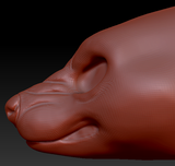 Feminine Hyena Head Base Variant 1