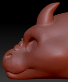 Gender Neutral Short-nosed Angel Dragon Head Base Complex Variant 1