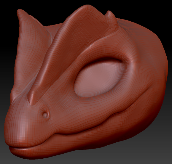 Feminine Dilophosaurus Head Base Complex Variant 1