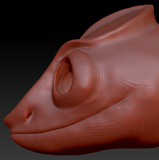 Gender Neutral Chameleon Head Base
