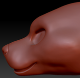 Feminine Pitbull Static Jaw Head Base