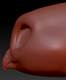 Western Kemono Barn Owl Head Base
