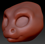 Western Kemono Short-nosed Angel Dragon Head Base