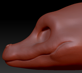 Gender Neutral Alligator Head Base
