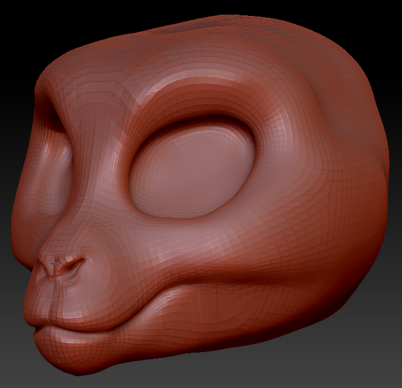 Western Kemono Macaque Head Base