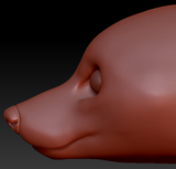 Realistic Fox Head Base