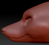 Feminine Saluki Head Base