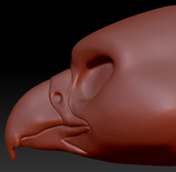 Feminine Falcon Head Base