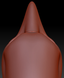 Gender Neutral Toony Bird Static Jaw Head Base Variant 5