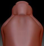 Feminine Toony Big Cat Static Jaw Head Base Variant 2