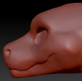 Gender Neutral Long-nosed Angel Dragon Head Base Variant 1