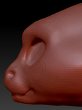 Western Kemono Short-nosed Angel Dragon Head Base