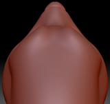 Gender Neutral Toony Red Panda Static Jaw Head Base Variant 1