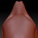 Feminine Fruit Bat Head Base