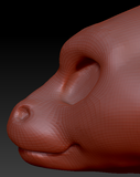 Western Kemono Long-nosed Angel Dragon Head Base