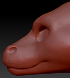 Gender Neutral Long-nosed Angel Dragon Head Base