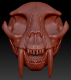 Small Saber Feline Skull