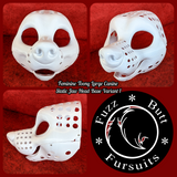 Feminine Toony Large Canine Static Jaw Head Base Variant 1