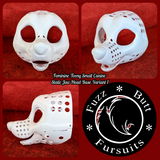 Feminine Toony Small Canine Static Jaw Head Base Variant 1