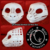 Gender Neutral Oriental Shorthair Cat Head Base