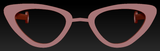 Cat Eye Glasses W/ Arms