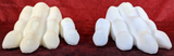6.4" Wide Sergal/Reptile Small Foam Paw Set