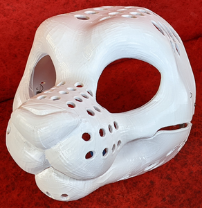 Handmade Mask Persian Cat Mask White Cat Mask Hand Cut Rubber