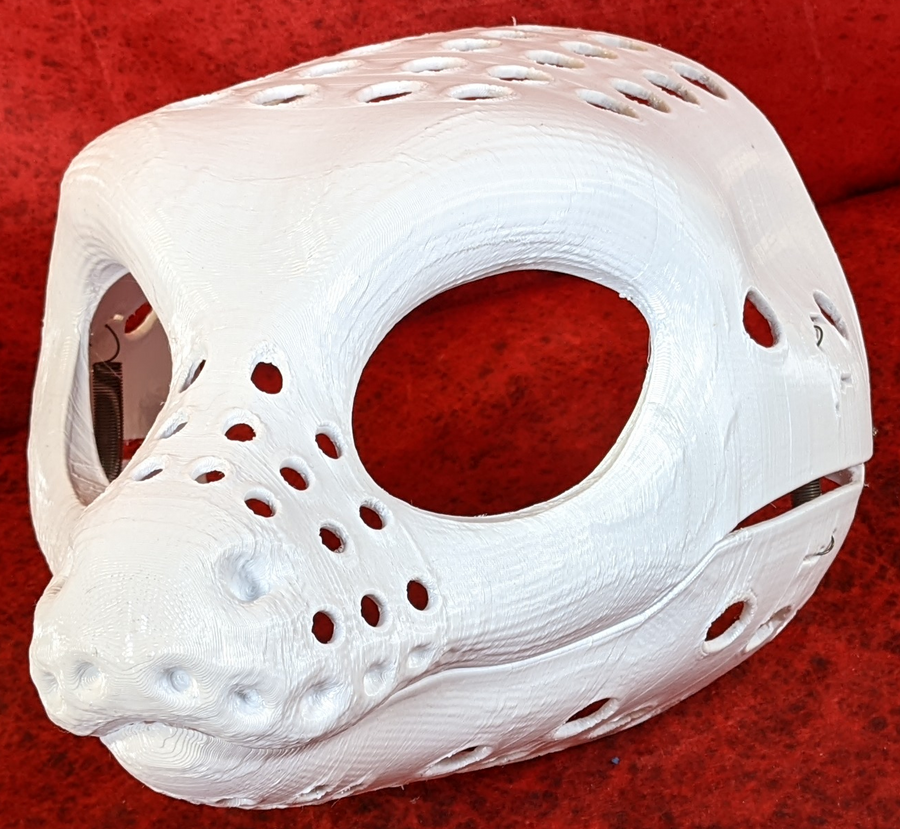 Python Fursuit Western Kemono Ball Python Head Base · FuzzButt Fursuits