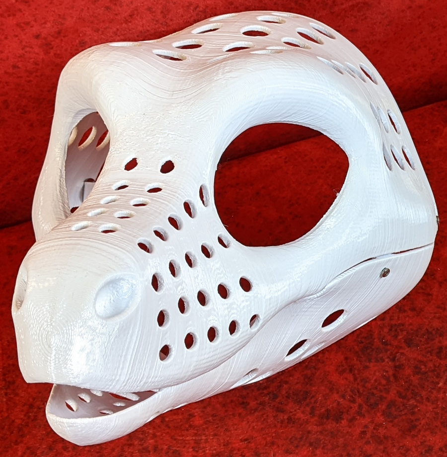 Toony Raptor Feminine Toony Raptor Static Jaw Head Base Variant 2 · FuzzButt Fursuits