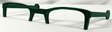 Half Rim Rectangular Glasses W/ Arms