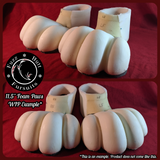 11.5" Wide 4-Toe Large Foam Paw Set
