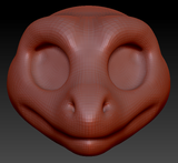 Western Kemono Leopard Gecko Head Base
