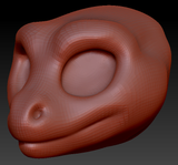 Western Kemono Leopard Gecko Head Base