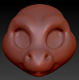 Western Kemono Round-nosed Dragon Head Base