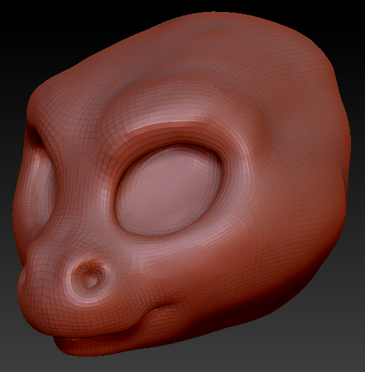 Western Kemono Round-nosed Dragon Head Base