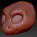 Western Kemono Round-nosed Dragon Head Base